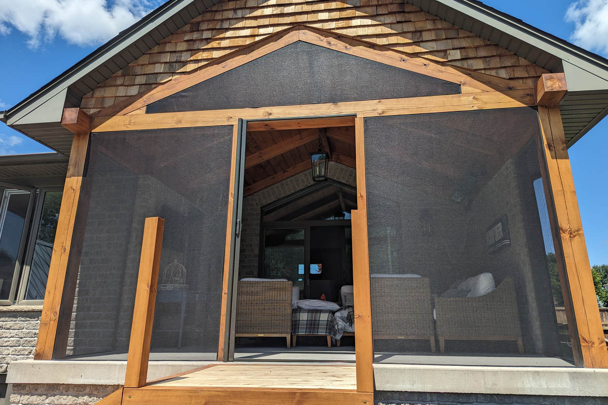 Dann's Screens and More screen door, window screen or porch screen-in project in London Ontario region.