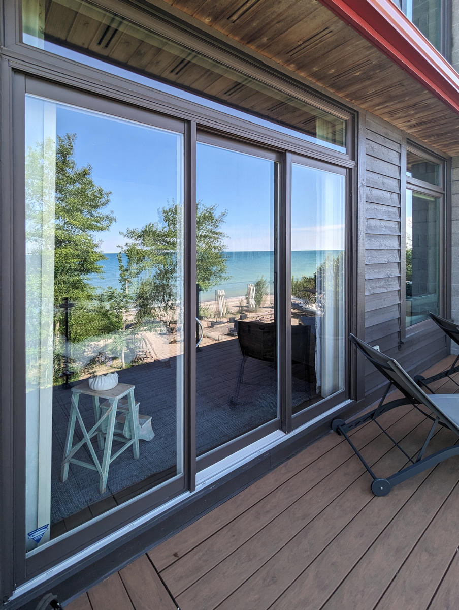 Mirage retractable screen door installation by Dann's Screens and More in and around London, Ontario and Lucan region