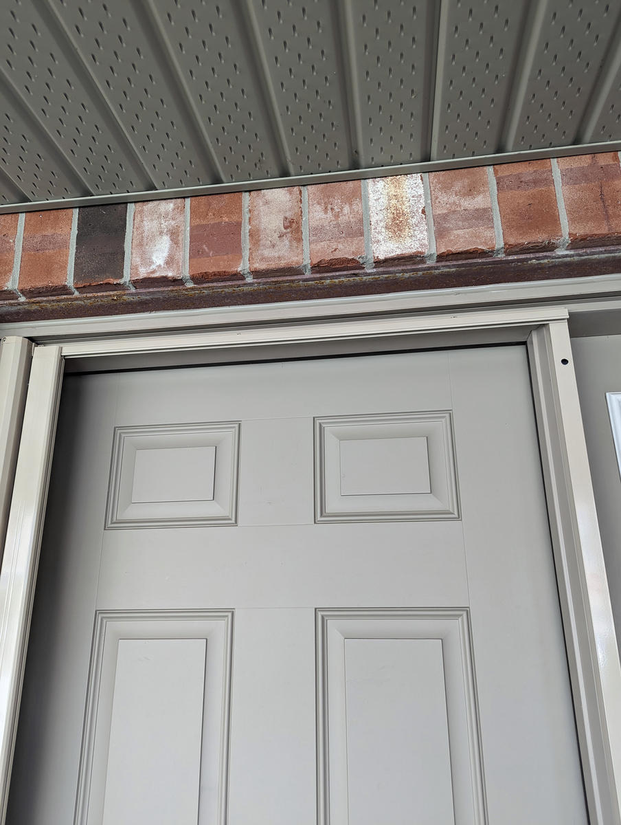 Mirage retractable screen door installation by Dann's Screens and More in and around London, Ontario and Lucan region