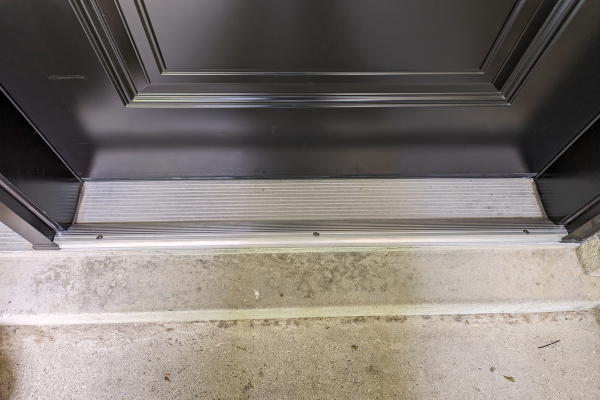 Mirage retractable screen door installation by Dann's Screens and More in and around London, Ontario and Lucan region